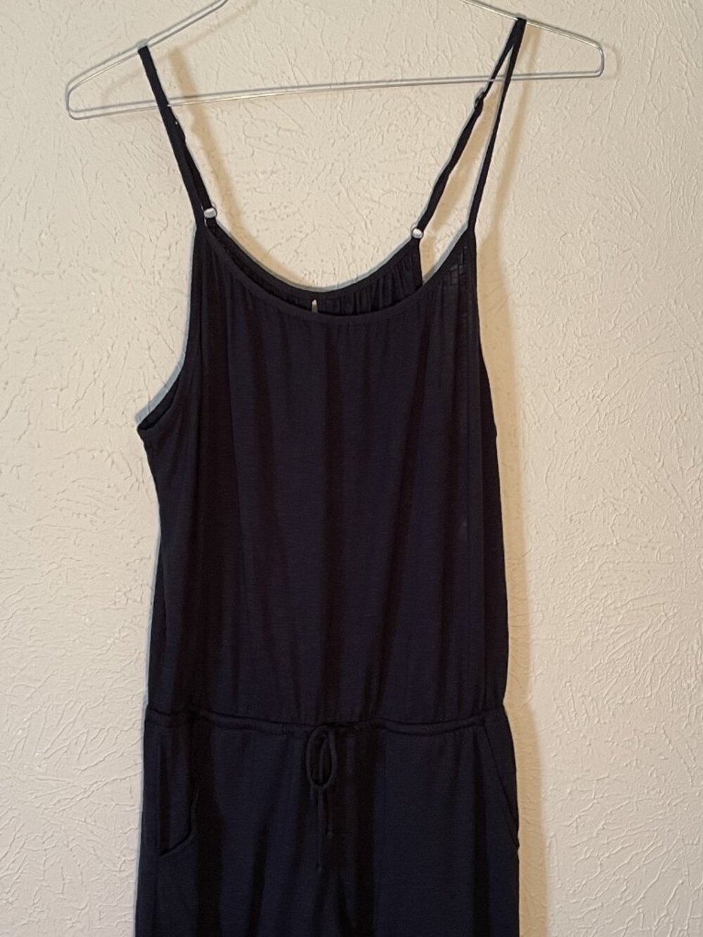 Rebecca Virtue Black tie waist jumpsuit, Size Large